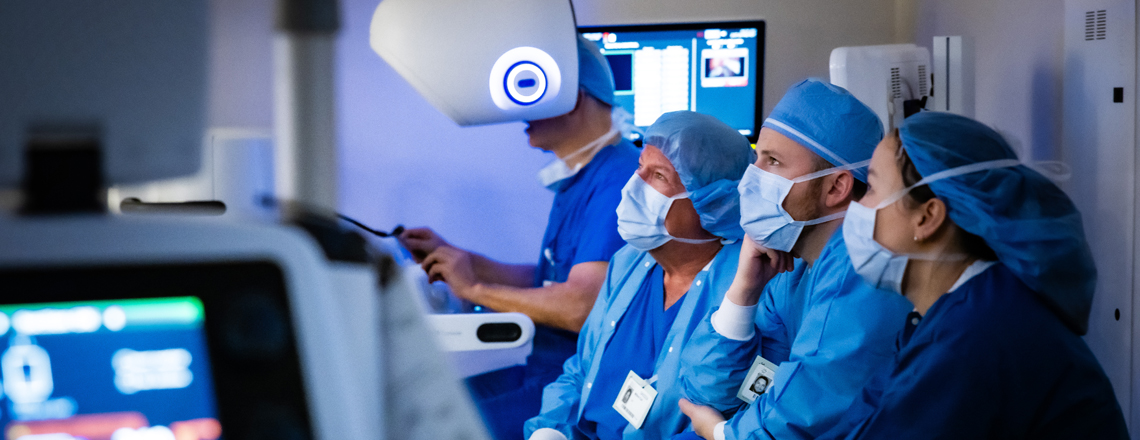 robotic surgery team