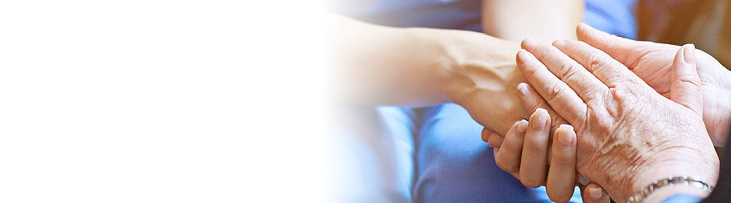 Hospital From Home service provider holding hand