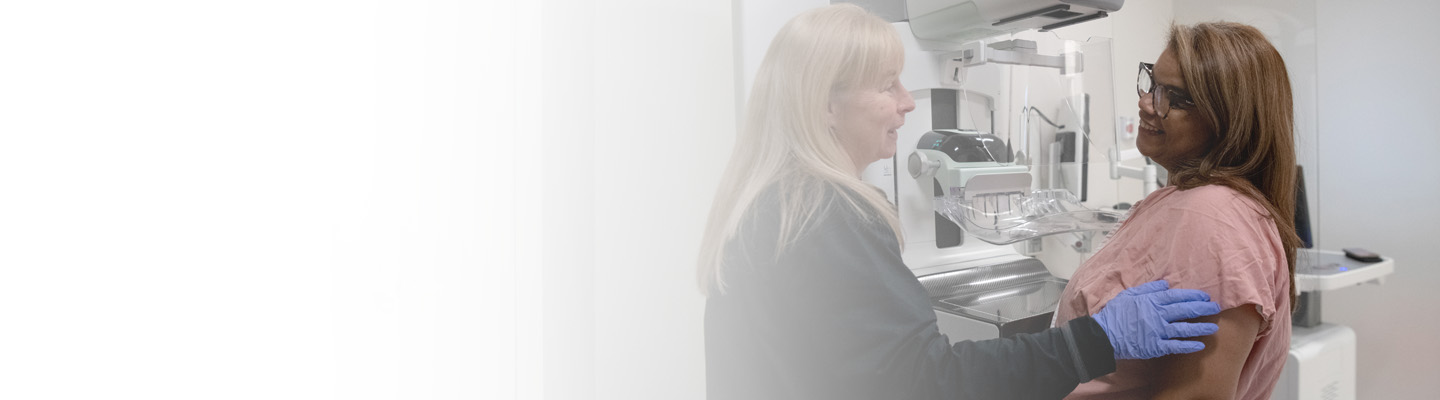 Clinician and Patient in Mammography setting