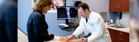 Ortho doctor with patient