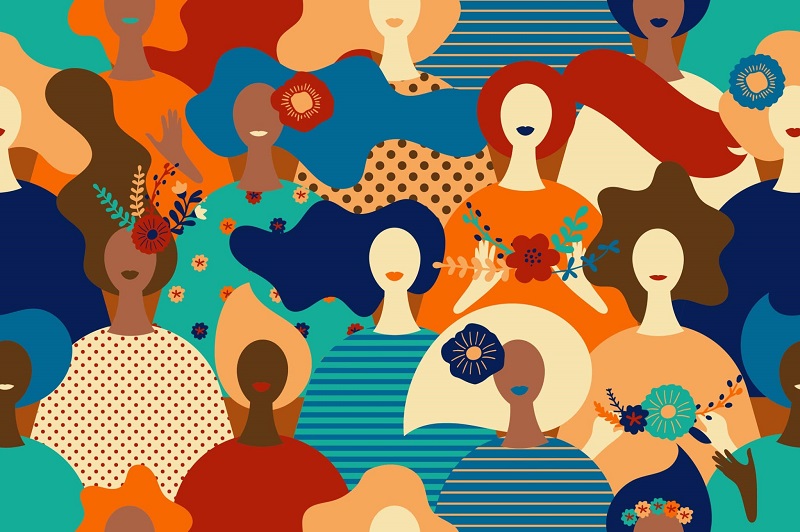 Women's Collage Art Print