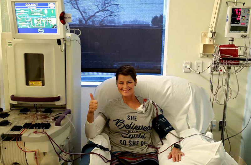 Carmen getting treatment