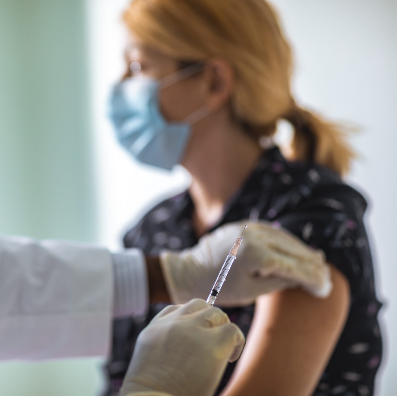 person receiving a vaccine