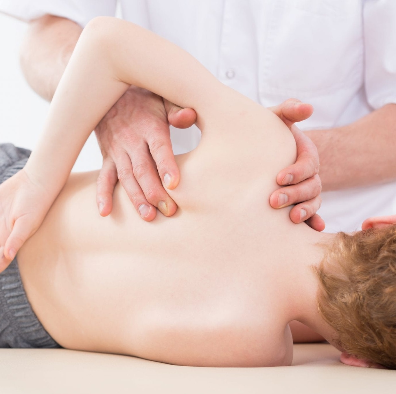 Young Boy at Orthopedic Doctor