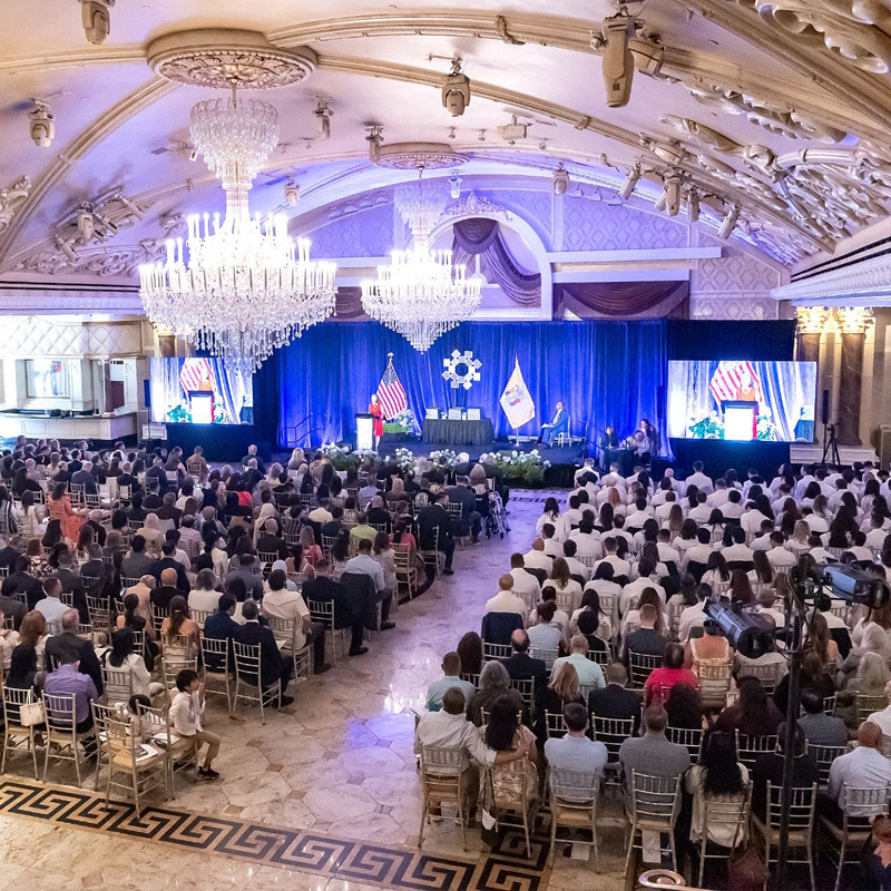 graduates at HMH GME graduation ceremony