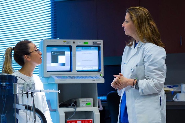 female urologist and patient