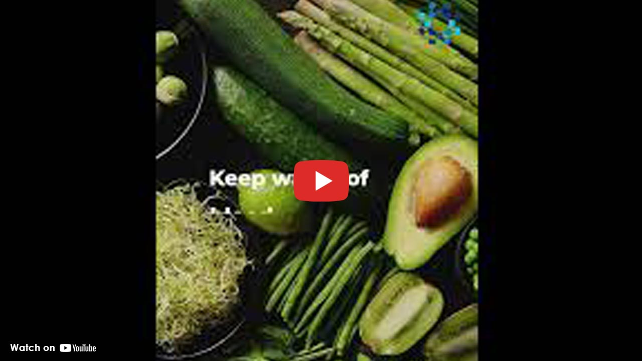 green veggies including an avacador