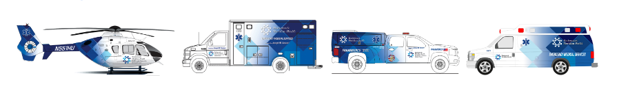 EMS Dispatch Vehicle Collage