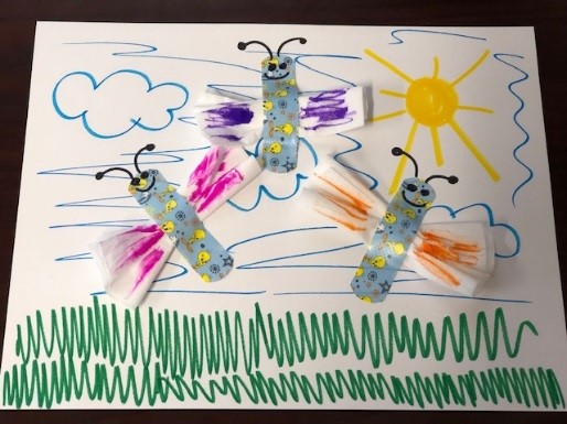 Bandaid Butterfly Art