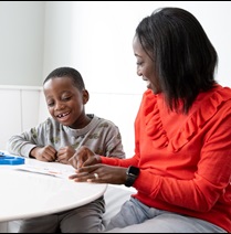 Tobi Okunseinde and his mother