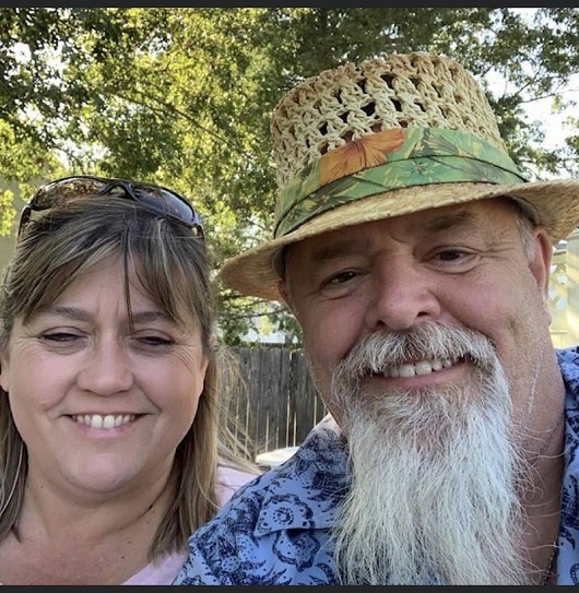 Doreen Therien and her husband smiling