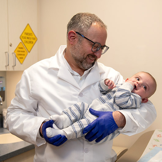 Dr. Kayton and baby Ryan